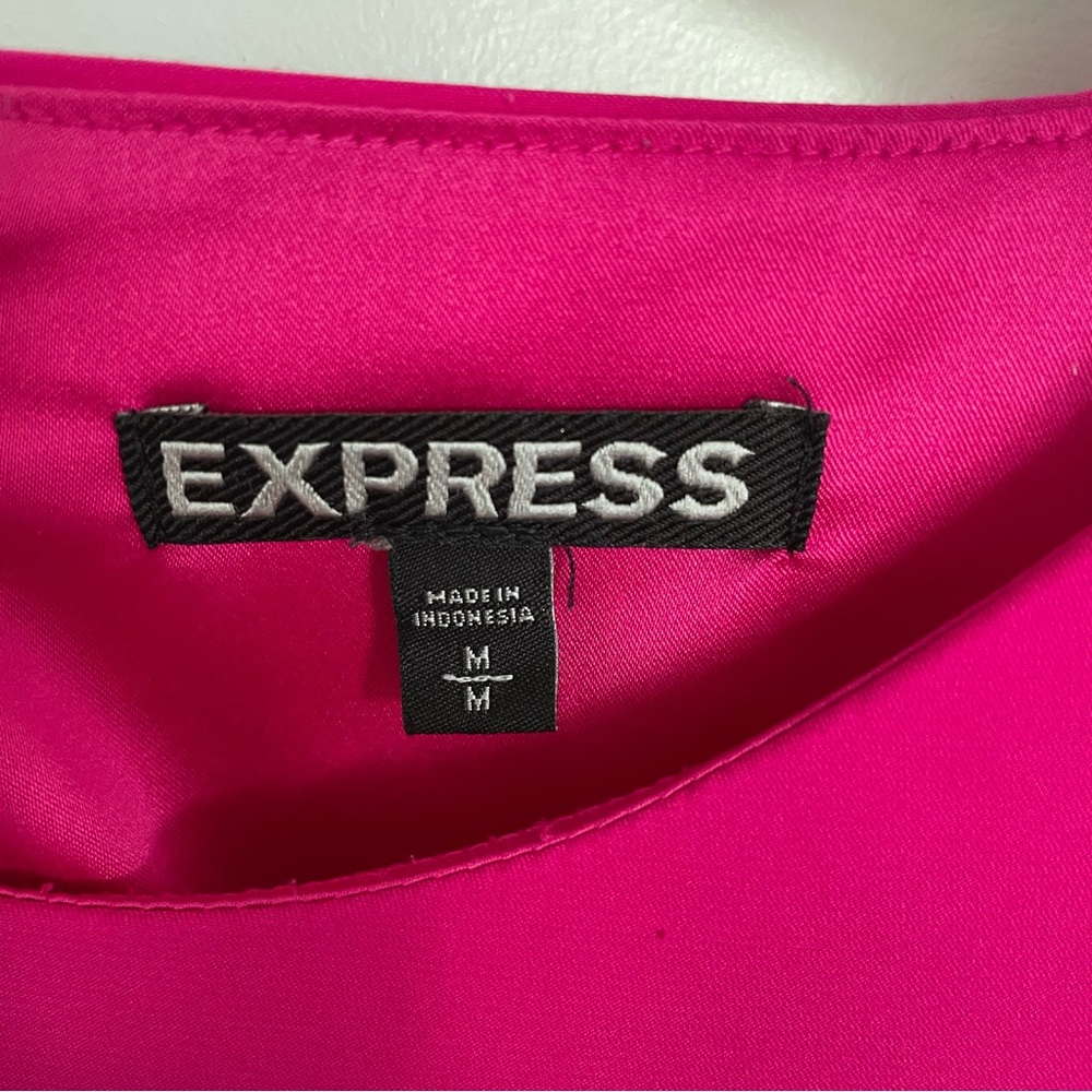 Pink Peplum Cap Sleeve Top - Picture 2 of 3